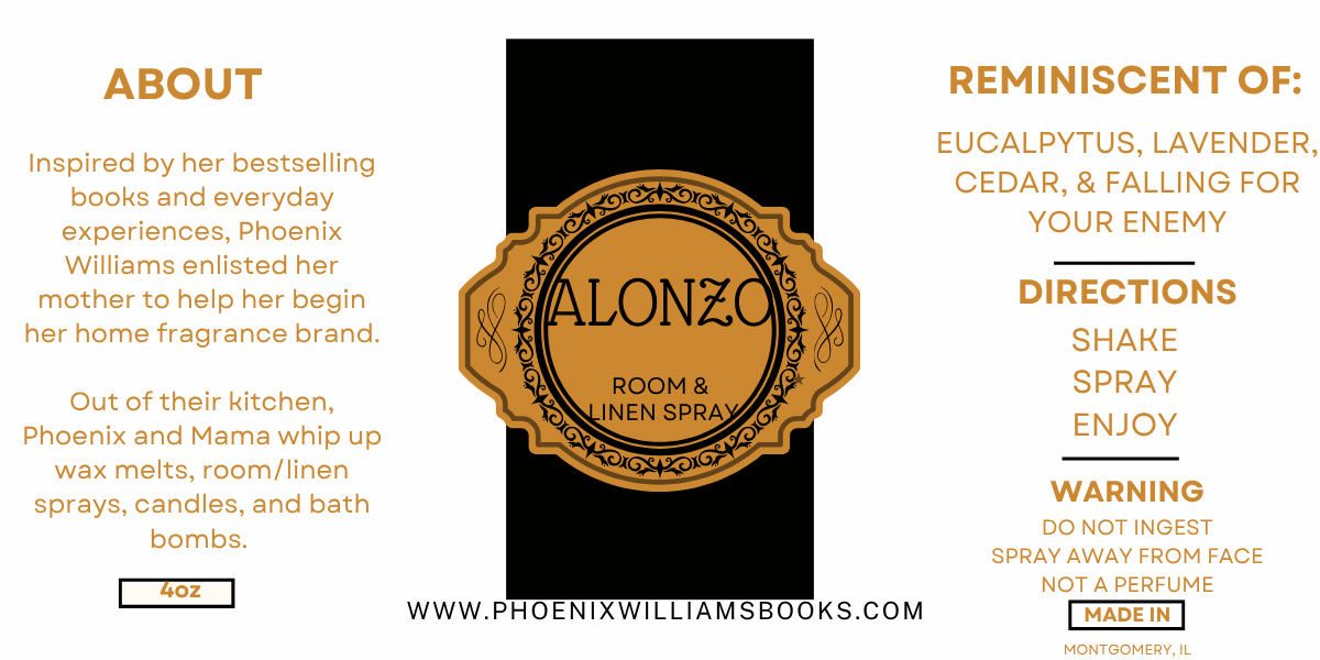 Alonzo Room & Linen Spray - 2oz or 4oz