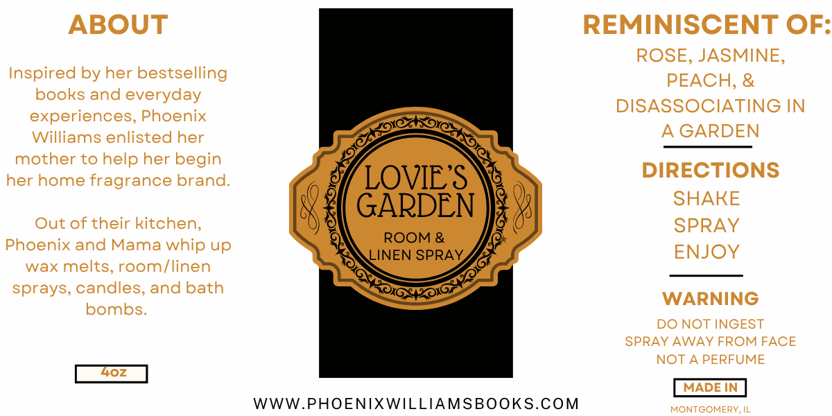 Lovie's Garden Room & Linen Spray - 2oz or 4oz