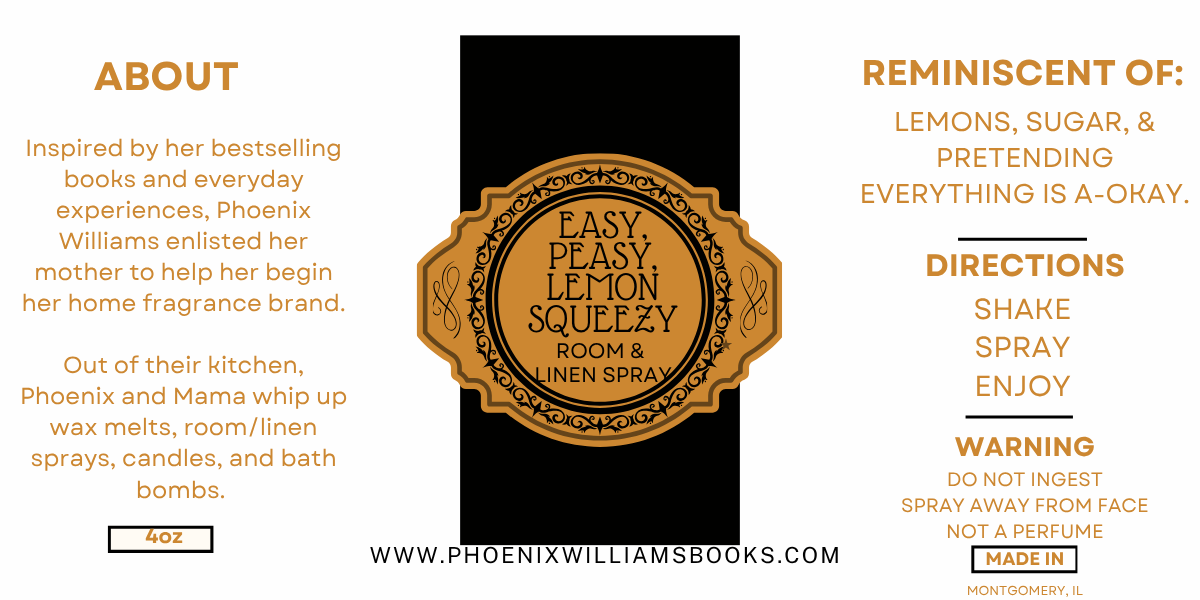 Easy, Peasy, Lemon Squeezy Room & Linen Spray -  4oz or 8oz