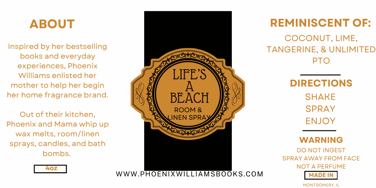 Life's A Beach Linen & Room Spray -- 4oz & 8 oz